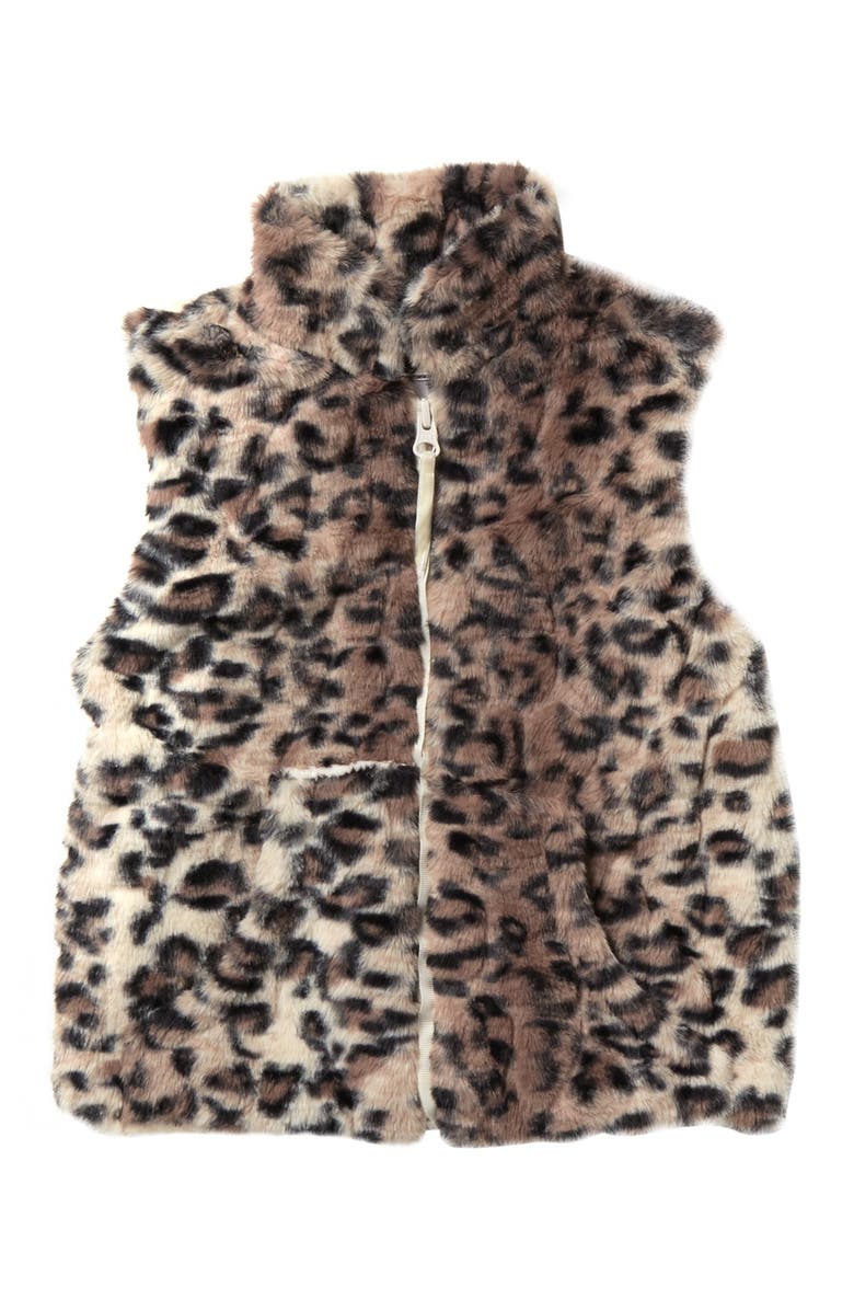 Widgeon Zippered Faux Fur Vest, Main, color, 