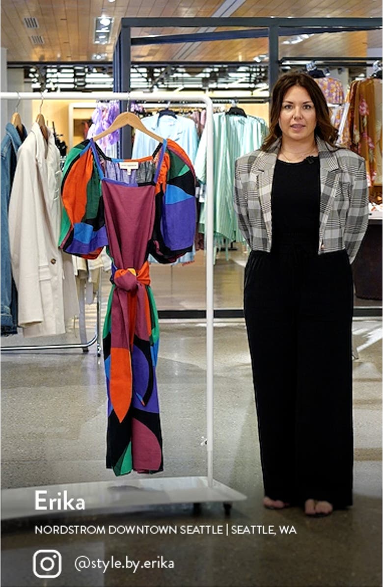 Sara Print Hemp Dress, sales video thumbnail