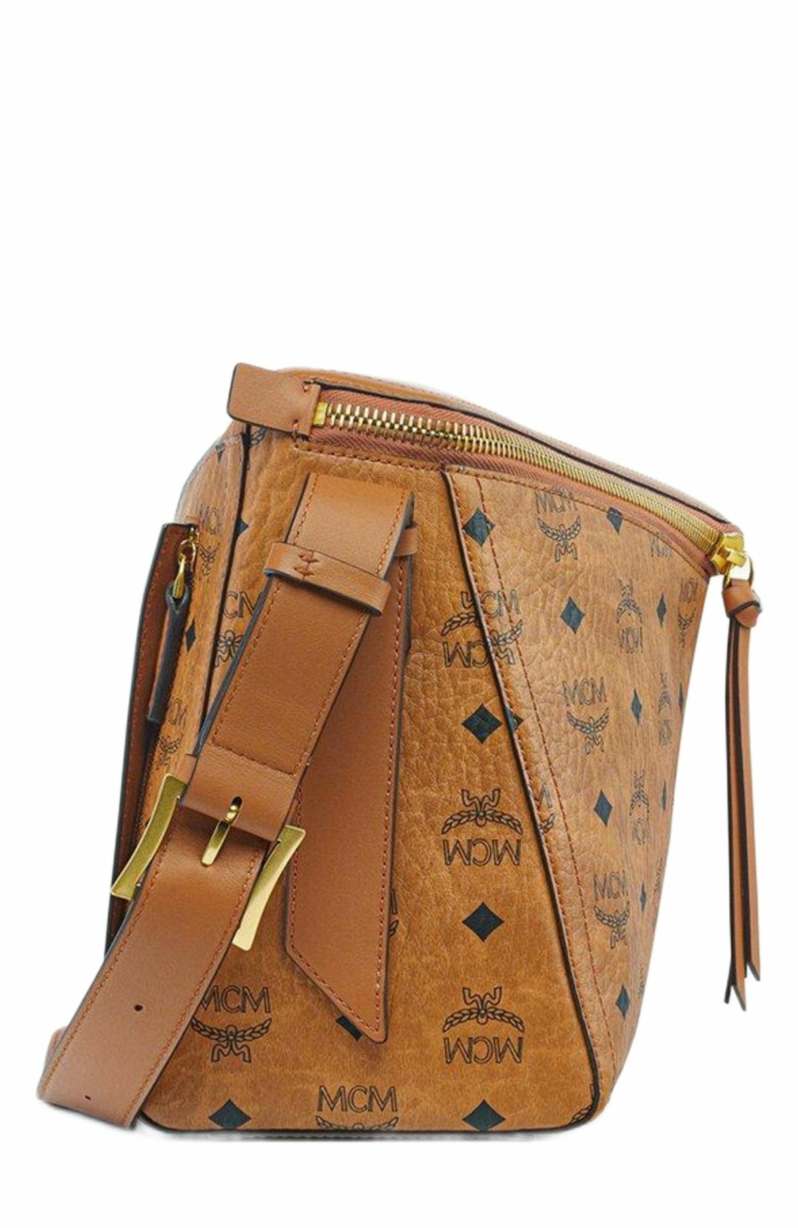 MCM Diamant 3D Shoulder Bag in Visetos Leather Mix, Alternate, color, 