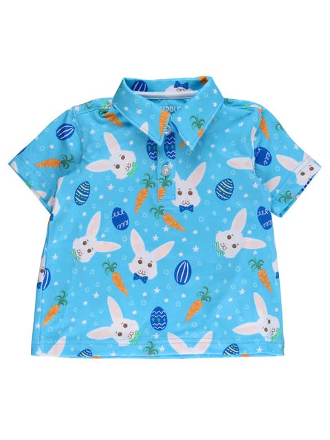 Boys Knit Short Sleeve Performance Polo