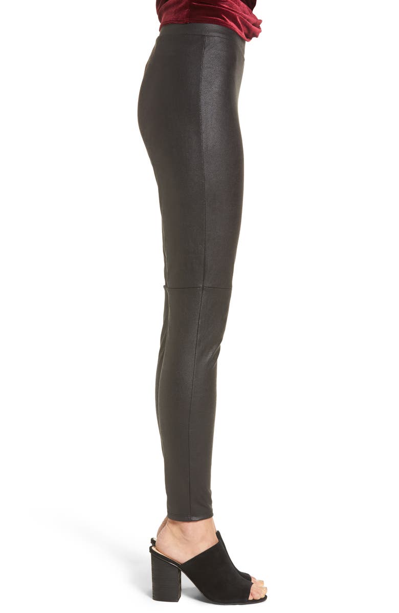 Trouvé Faux Leather Leggings, Alternate, color,