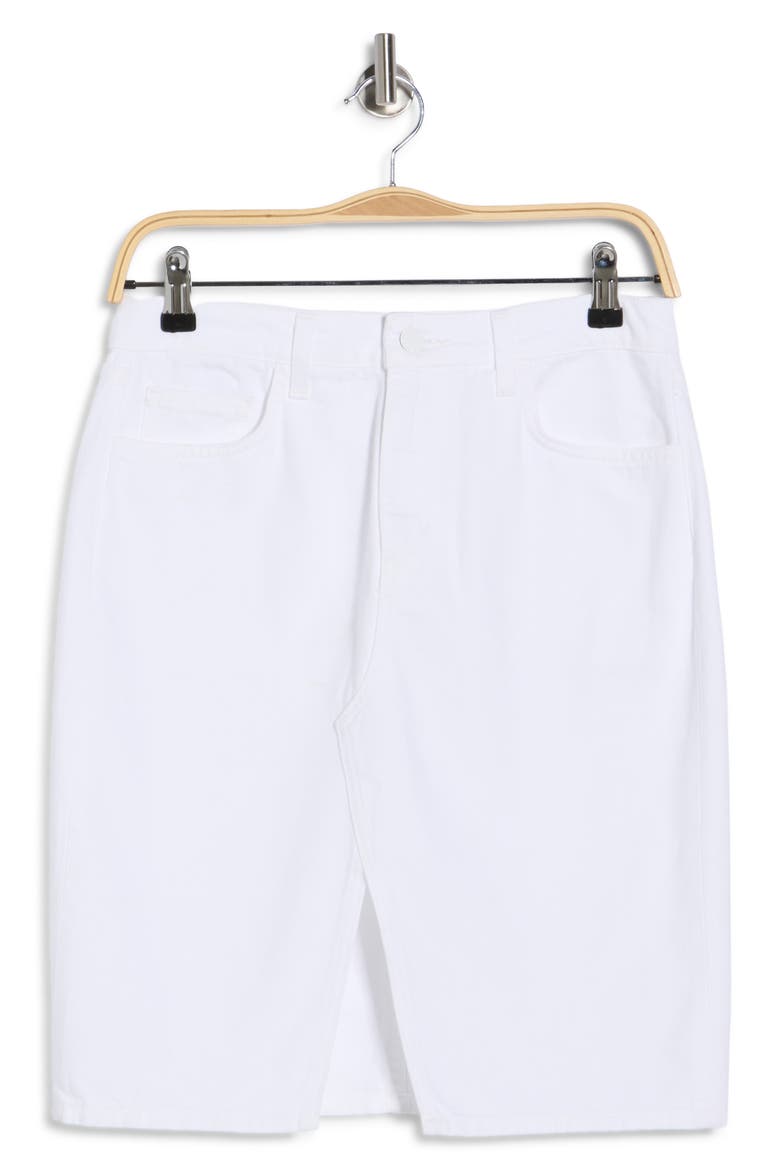 Tylee Denim Skirt, Alternate, color, BLANC