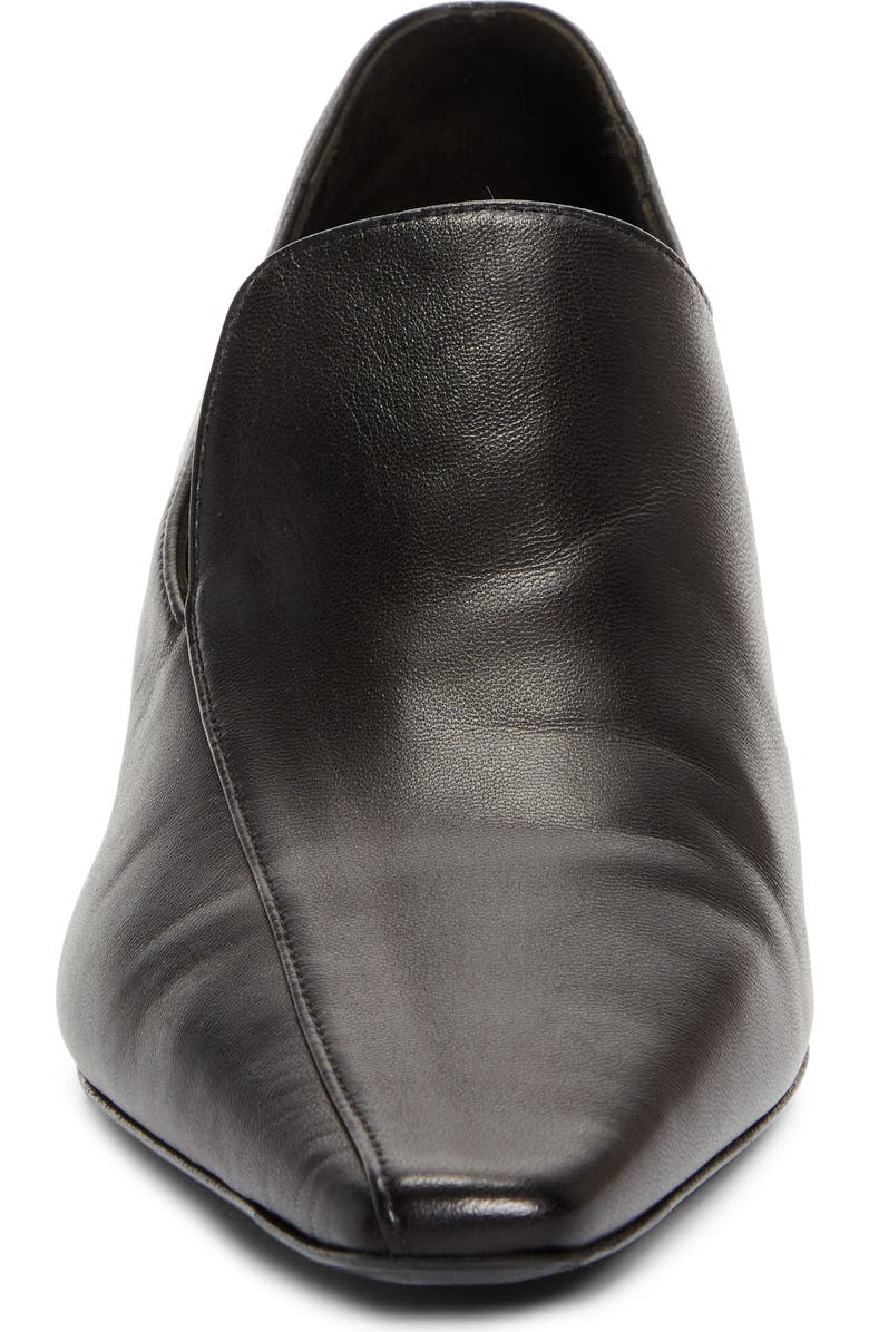 TOTEME Kitten Heel Loafer Pump, Alternate, color, Black