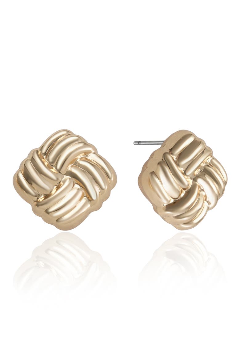Love Knot Stud Earrings, Main, color, GOLD