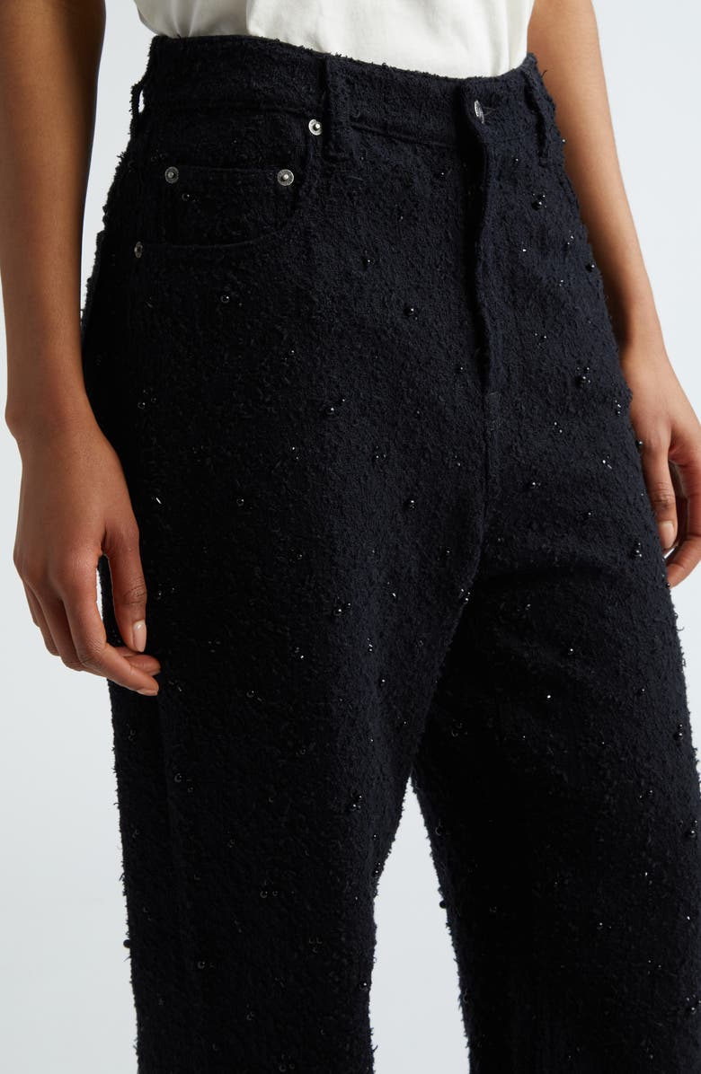 Golden Goose Journey Beaded Laser Cut Bouclé Pants, Alternate, color, 