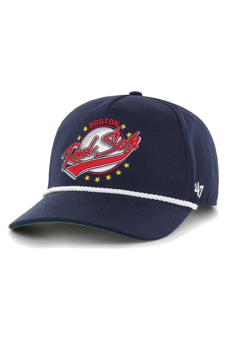 Men's '47 Navy Boston Red Sox Wax Pack Collection Premier Hitch Adjustable Hat, Main, color, Navy
