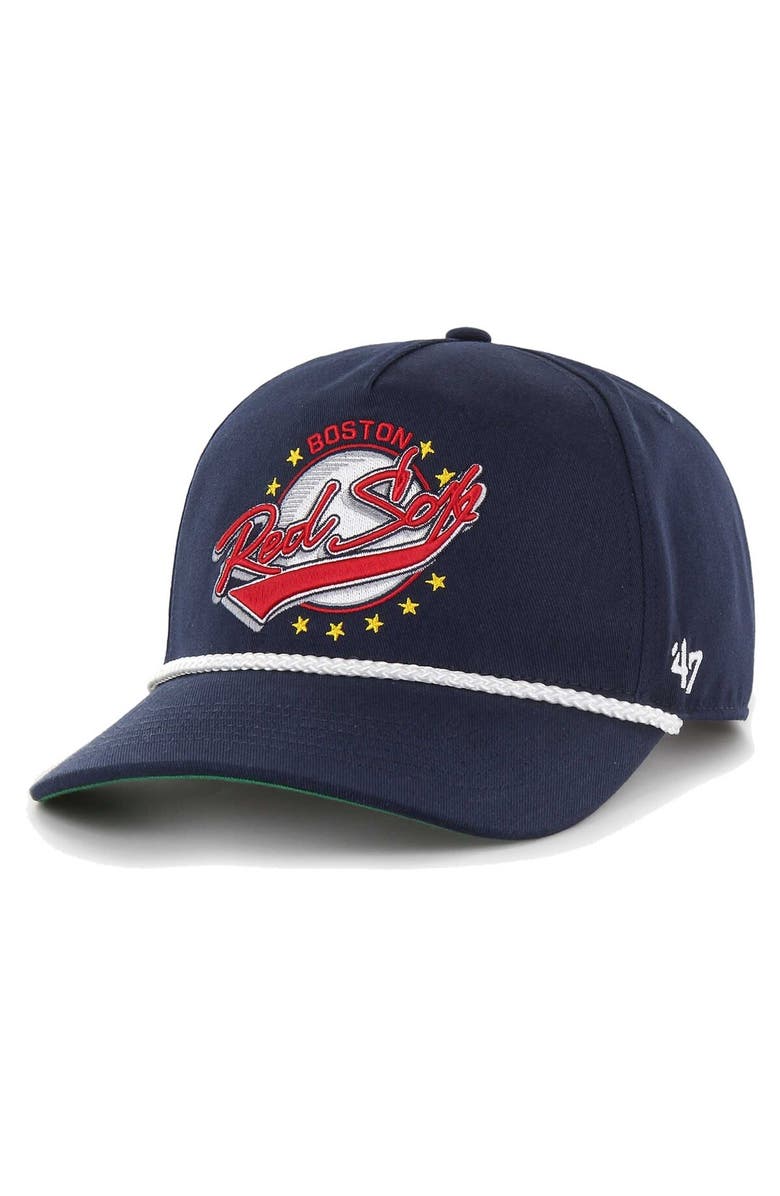 '47 Men's '47 Navy Boston Red Sox Wax Pack Collection Premier Hitch Adjustable Hat, Main, color, Navy