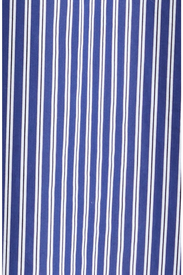 Oversize Stripe Cotton Blend Button-Up Shirt, Alternate, color, 8502 NAVY/ WHITE