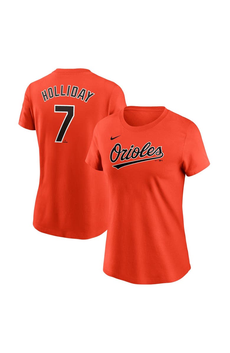 Nike Women's Nike Jackson Holliday Orange Baltimore Orioles Fuse Name & Number T-Shirt, Main, color, Orange
