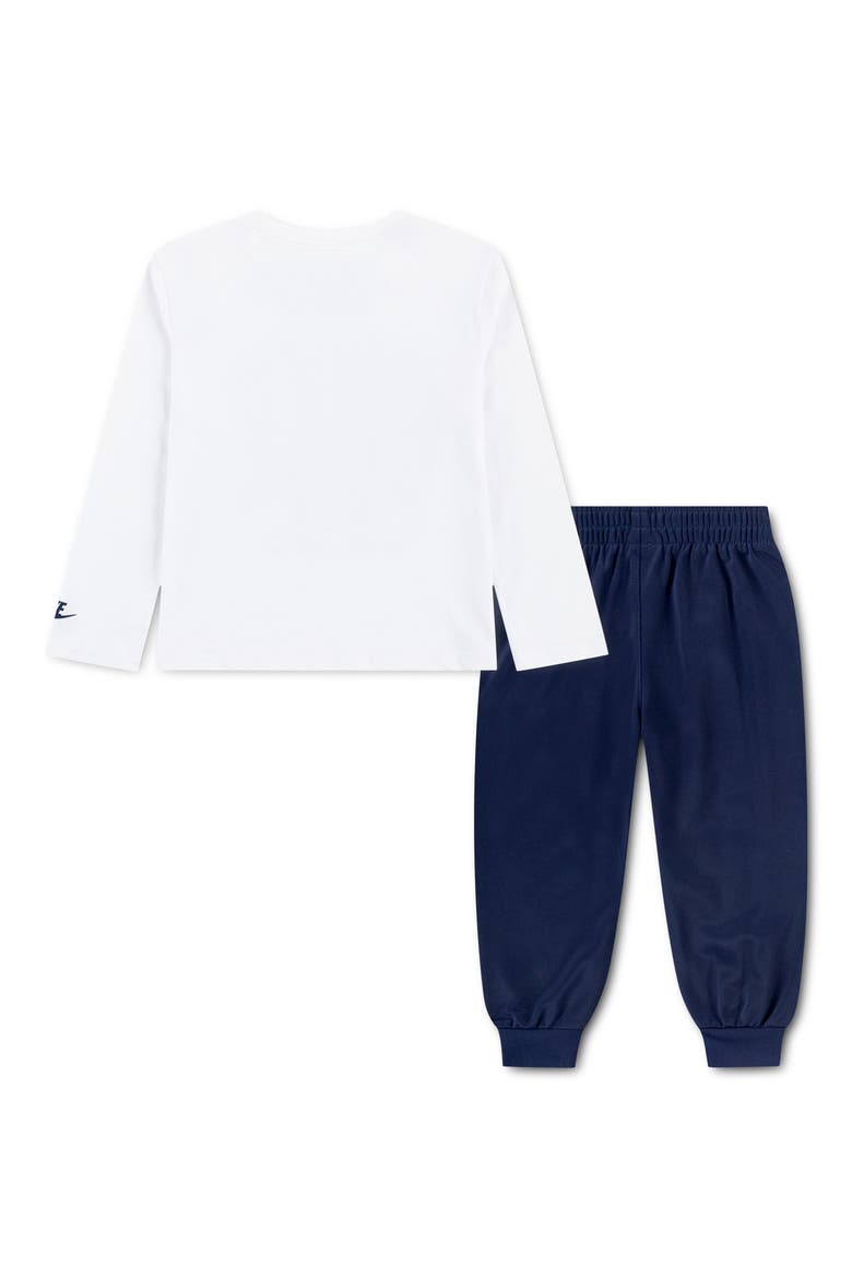 Kids' Varsity Long Sleeve Tee & Joggers Set, Alternate, color, MIDNIGHT NAVY