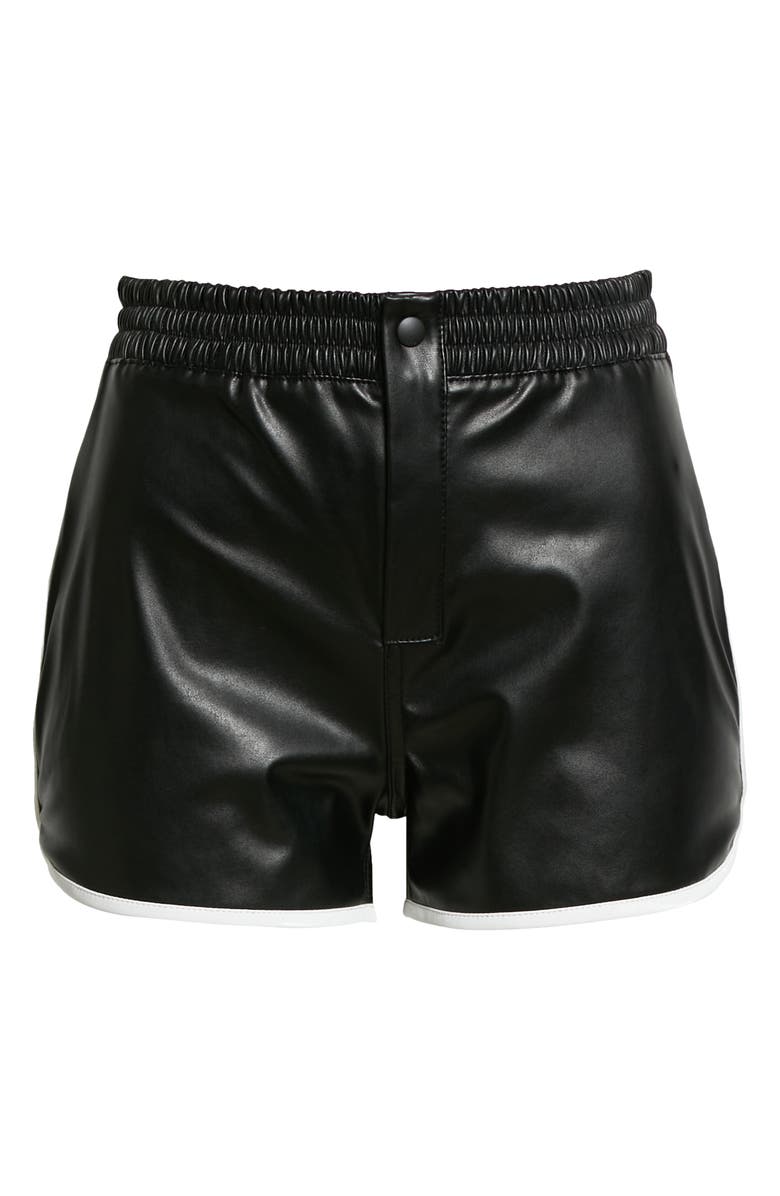 RtA Ganya Faux Leather Shorts, Alternate, color, 