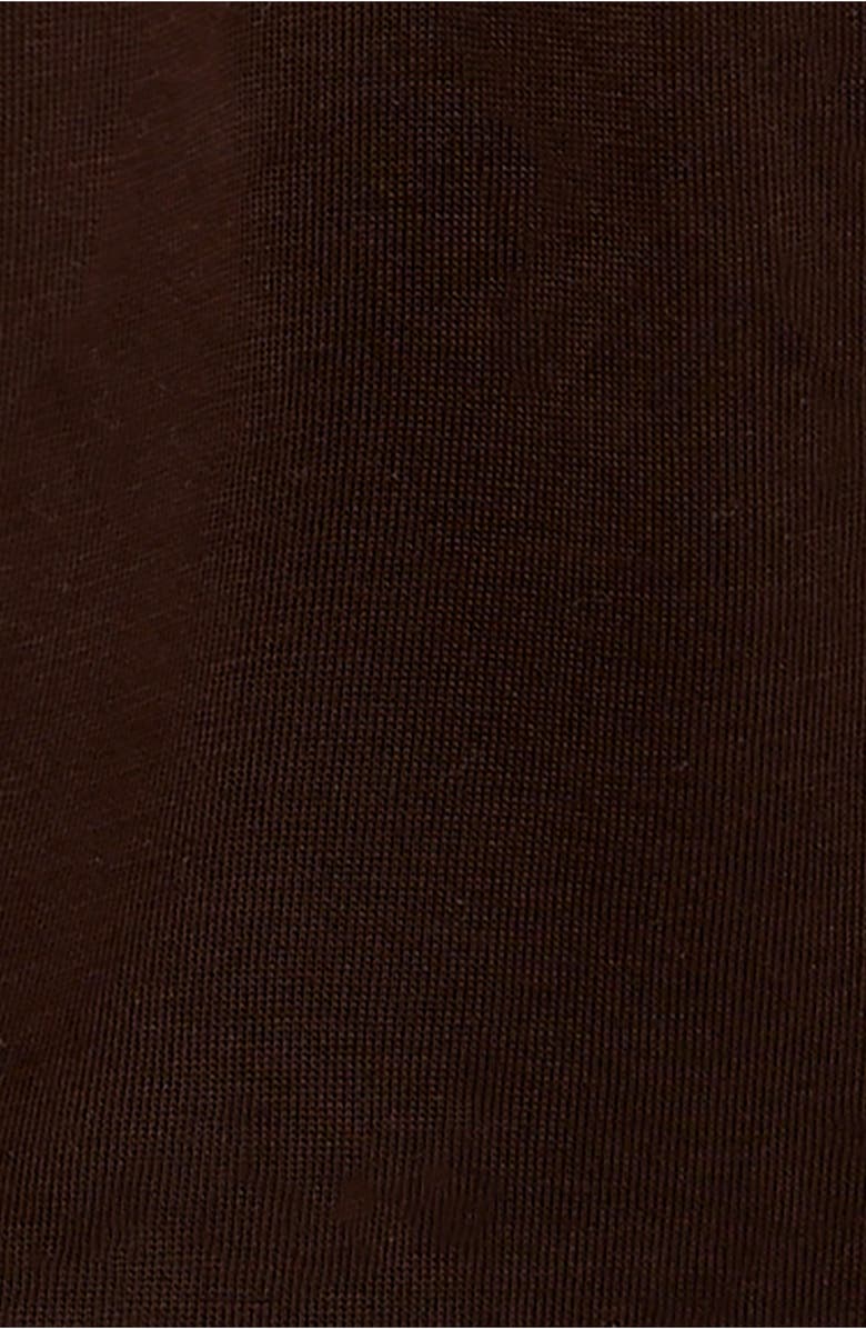 Free People Trixie Rib & Jersey Tunic Top, Alternate, color, Black/ Double Espresso