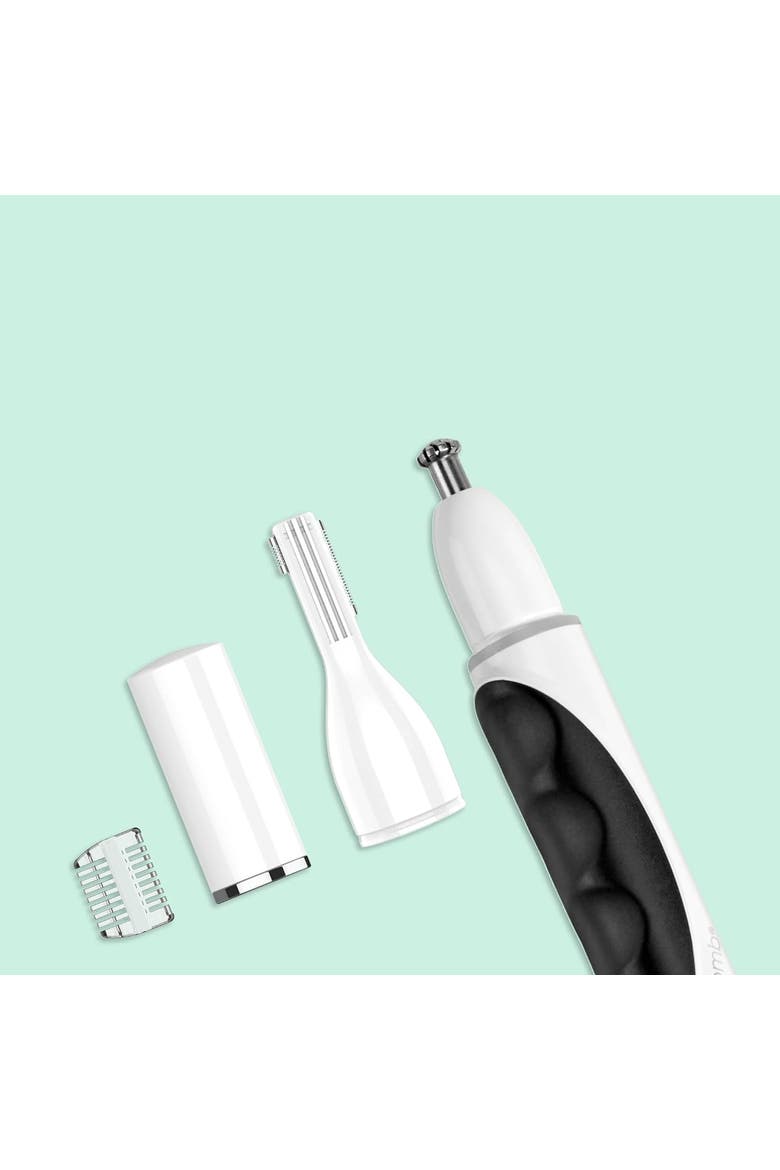 Dual Blade Facial & Eyebrow Trimmer & Nose Trimmer, Alternate, color, Black
