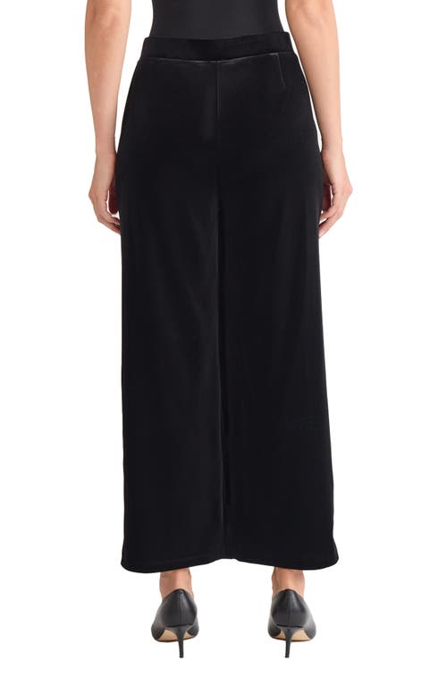 Jones New York Embroidered Wide Leg Crop Pants In Black