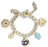 Jessica Simpson Gold-Tone Evil Eye Bracelet