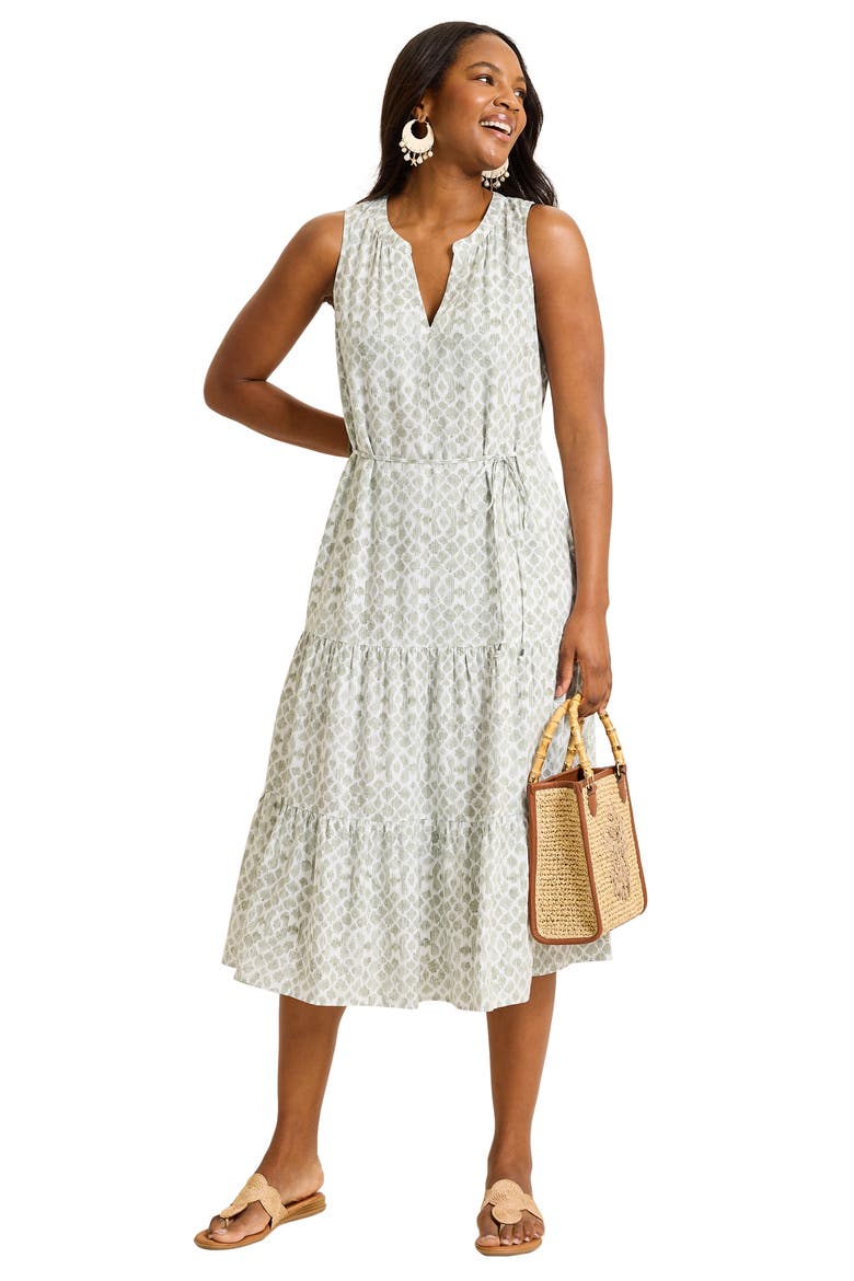 Coastal Sands Linen Blend Sundress, Alternate, color, DESERT SAGE