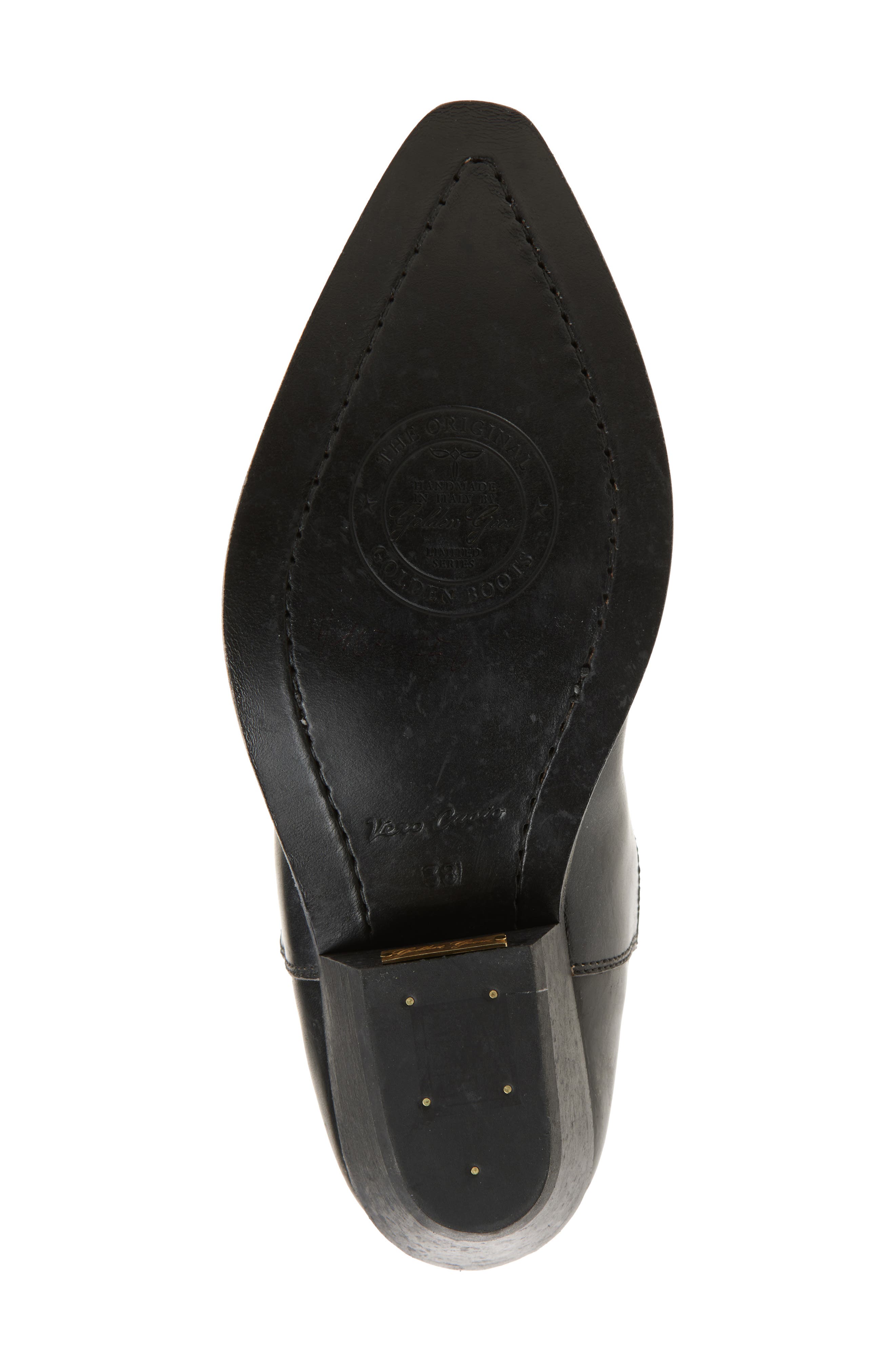 Golden Goose Wish Star High Western Boot, Alternate, color, Green/ Black