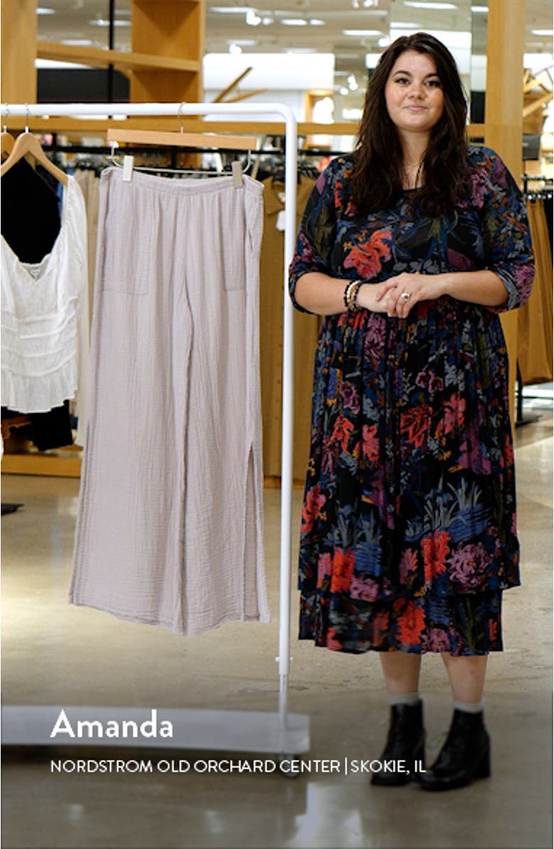 Riley Gauze Split Hem Pants, sales video thumbnail