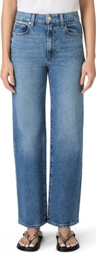 PAIGE Stevie High Waist Straight Leg Jeans