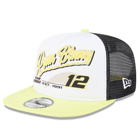 Men's New Era Black Ryan Blaney  9FIFTY A-Frame Retro Script Snapback Hat