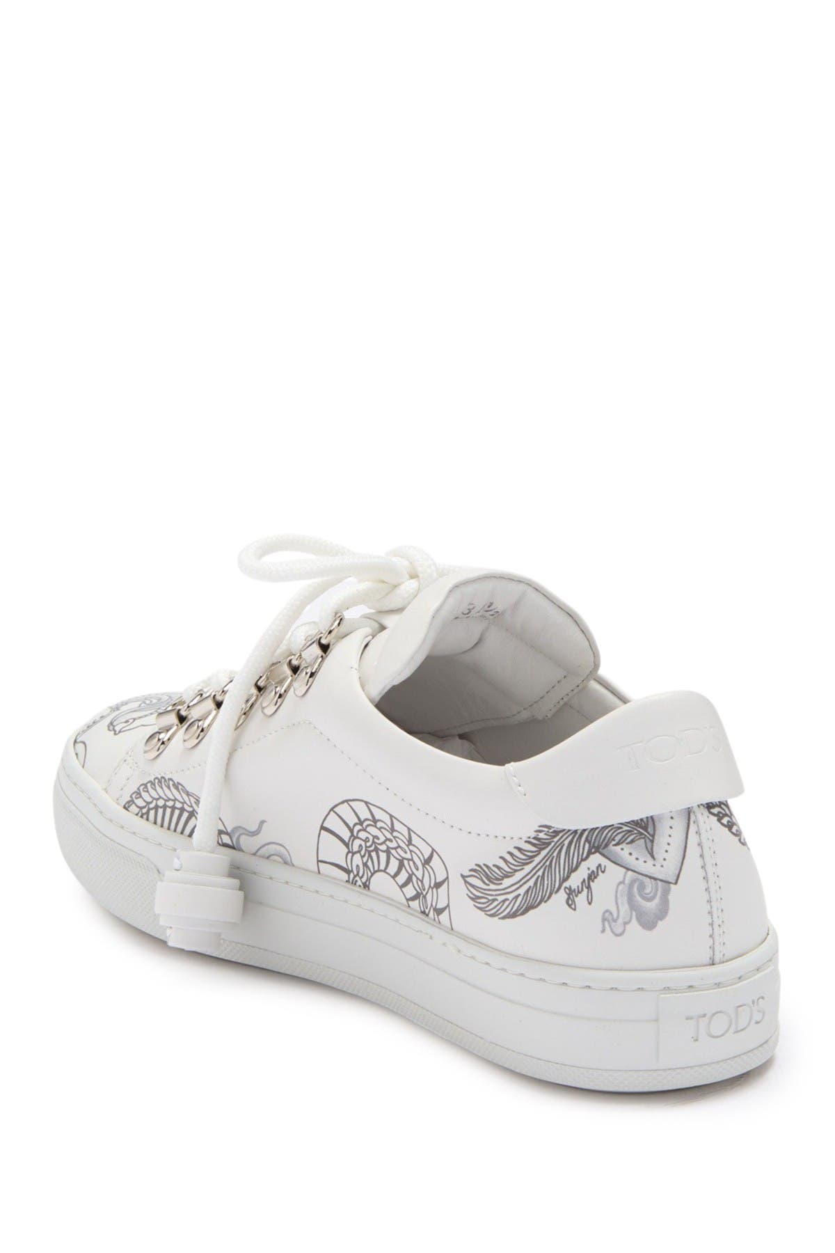 Tod's Mocassino Dragon Leather Sneaker, Alternate, color, 