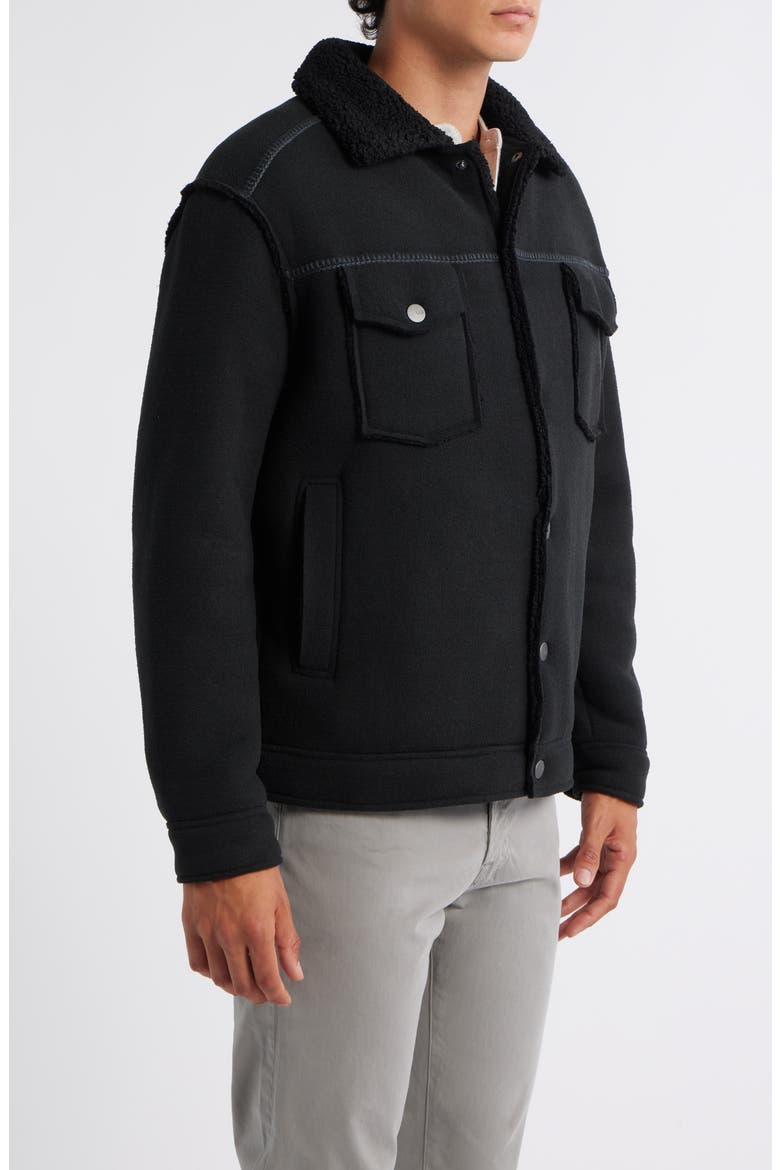 Janson UGGfluff Jacket II, Alternate, color, BLACK