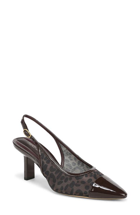Jurina Cap Toe Slingback Pump