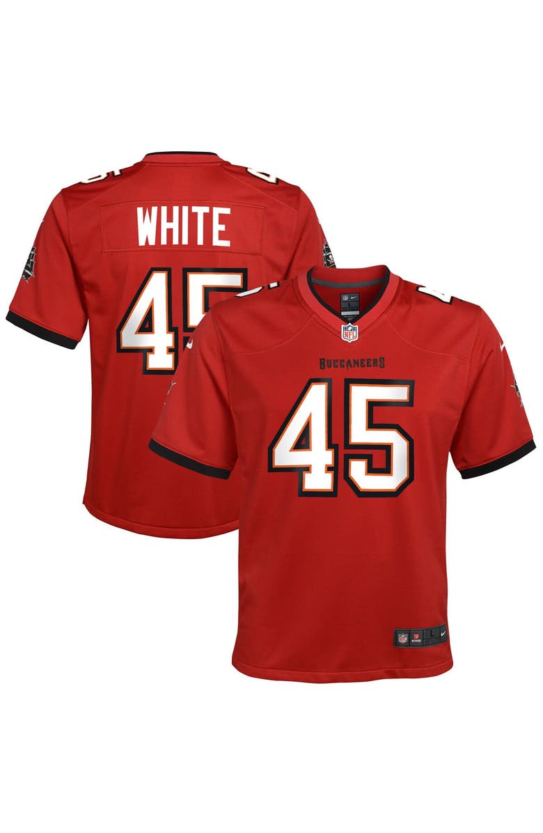 Nike Youth Nike Devin White Red Tampa Bay Buccaneers Game Jersey, Main, color, 
