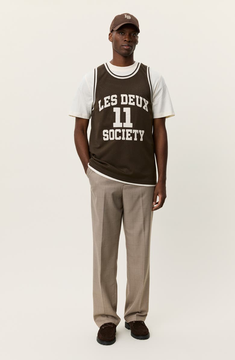 Les Deux Silas Mesh Tank, Alternate, color, Turkish Coffee Brown