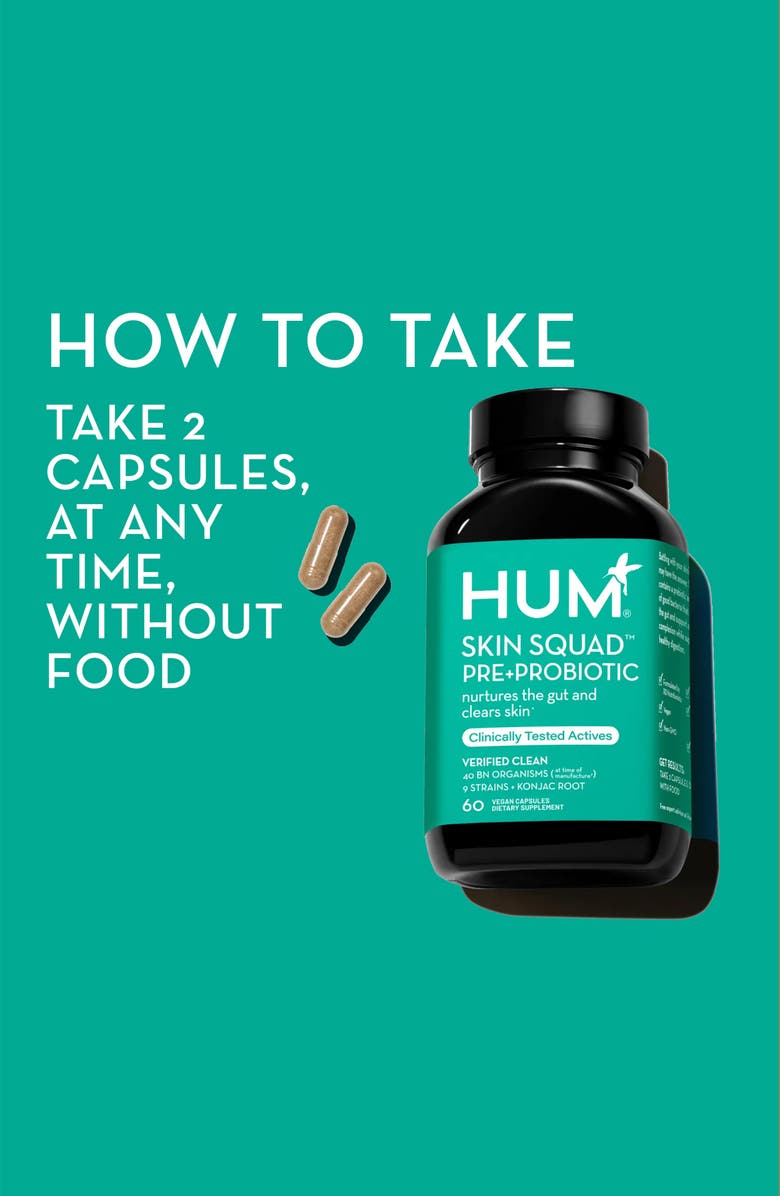 Hum Nutrition Skin Squad<sup>™</sup> Pre+Probiotic Dietary Supplement, Alternate, color, 