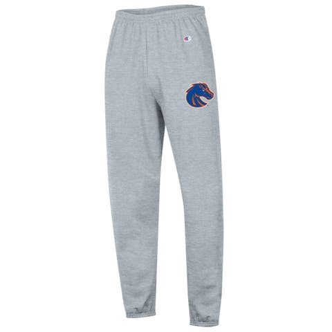 Men's Champion Heather Gray Boise State Broncos Powerblend Fleece Team Sweatpants