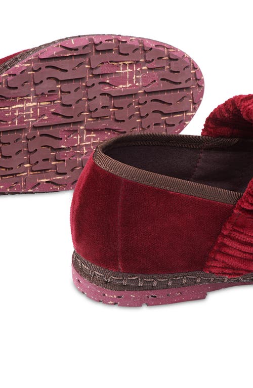 Flabelus Mafalda Leonor Mary Jane Flat In Burgundy