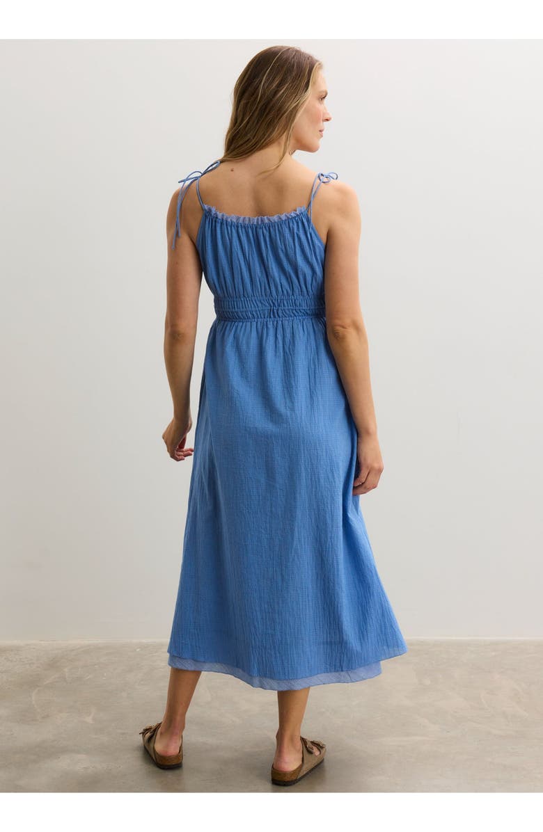 HATCH Collection The Audrey Maternity Dress, Alternate, color, Blue Plaid
