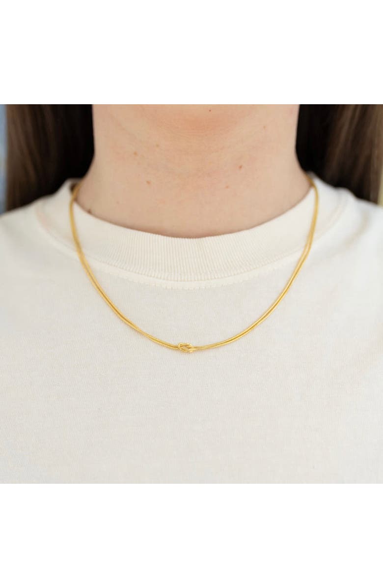 Erin McDermott Jewelry Double-Strand Love Knot Necklace, Alternate, color, Gold