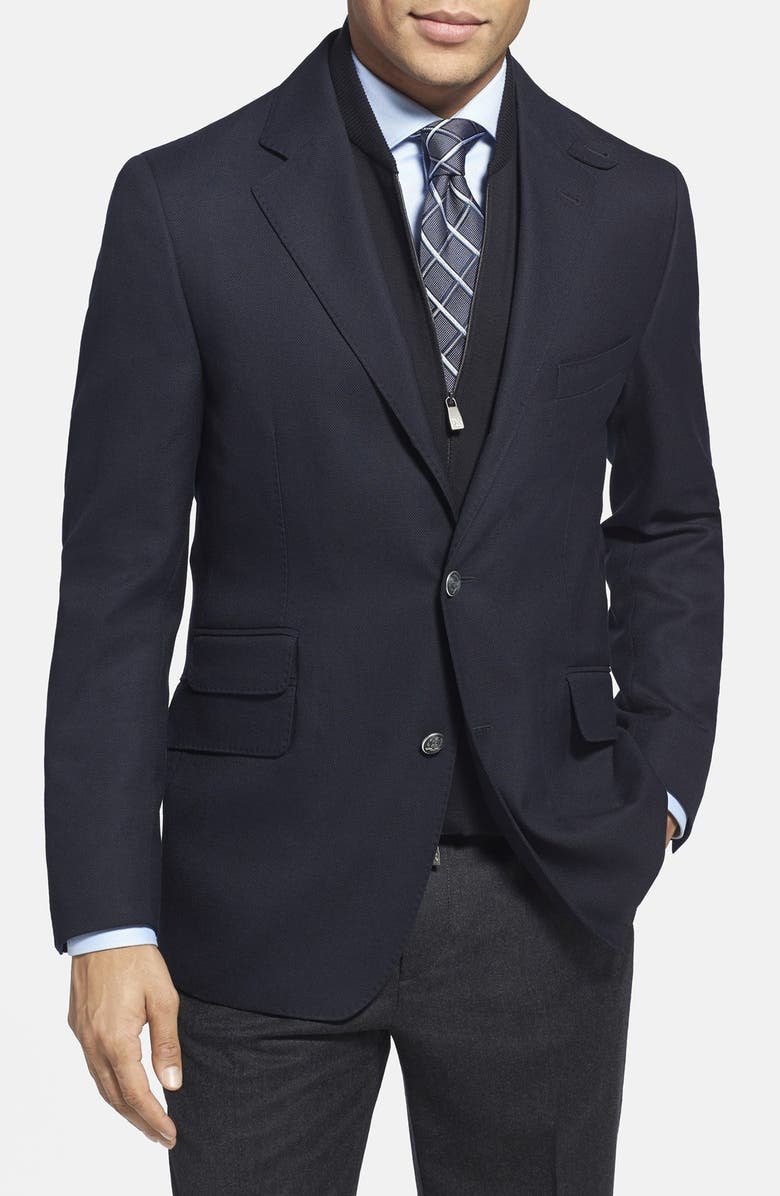 Corneliani Trim Fit Lined Blazer, Main, color, 