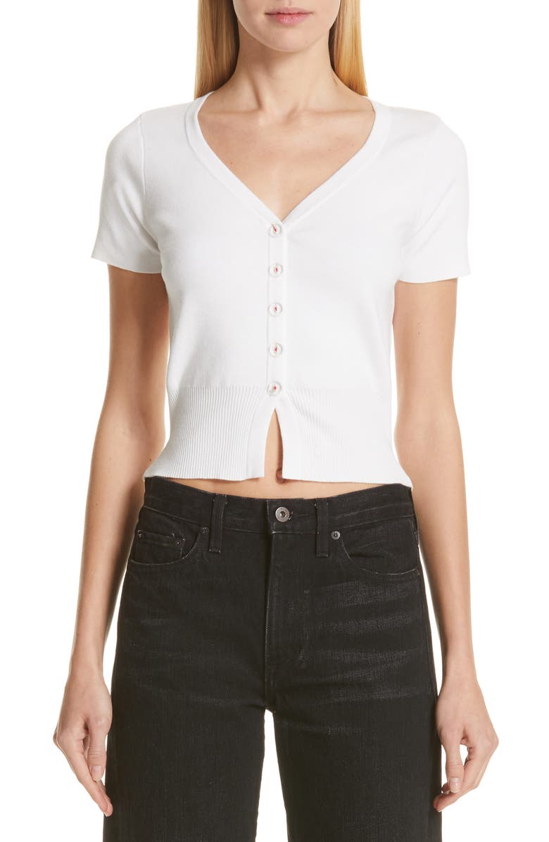 Simon Miller Senoia Fitted Crop Cardigan, Main, color, 