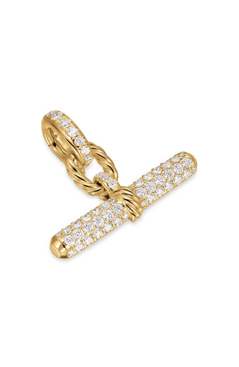 Madison® Toggle Pendant in 18K Yellow Gold with Diamonds, 20.2mm