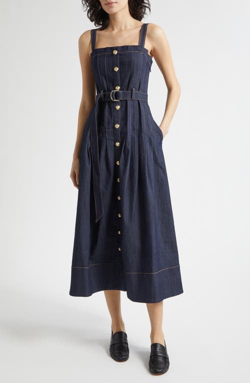 Cinq à Sept Branwen Denim A-Line Dress in Indigo at Nordstrom, Size 12