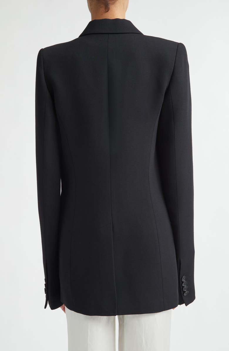 TOTEME Slim Tailored Double Breasted Blazer, Alternate, color, Black