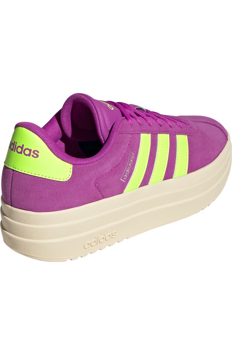 adidas VL Court Bold Platform Sneaker, Alternate, color, Flash Pink/ Lemon/ Silver Met.