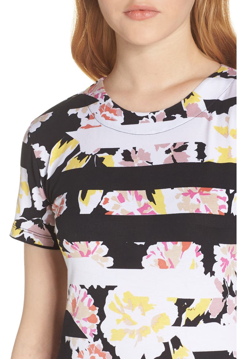 Enoshima Print Jersey Dress, Alternate, color, BLACK MULTI
