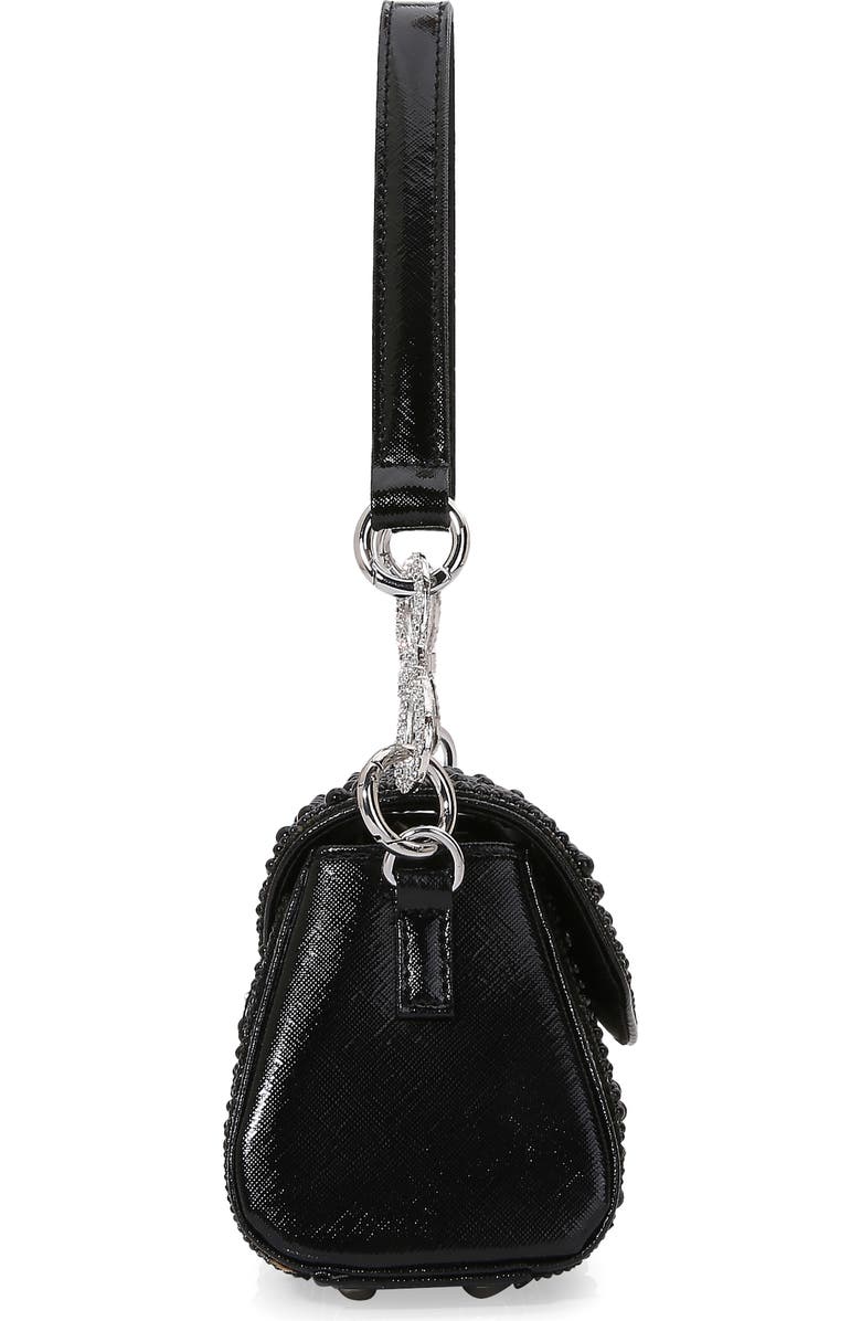 BERNESS Rhinestone Embellished Shoulder Bag, Alternate, color, Black