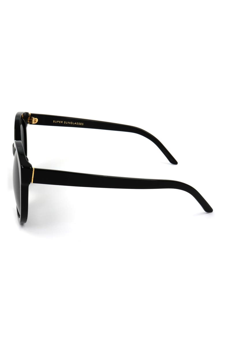 47mm Round Sunglasses, Alternate, color, BLACK