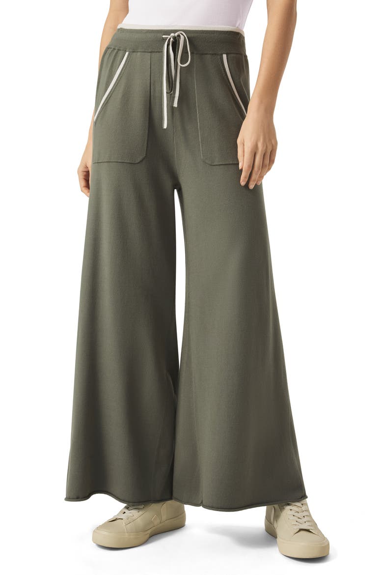 Veronica Crop Wide Leg Sweater Knit Pants, Main, color, SOFT VOB/ MOONSTONE