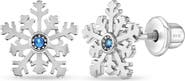 In Season Jewelry Winter Snowflake Earrings