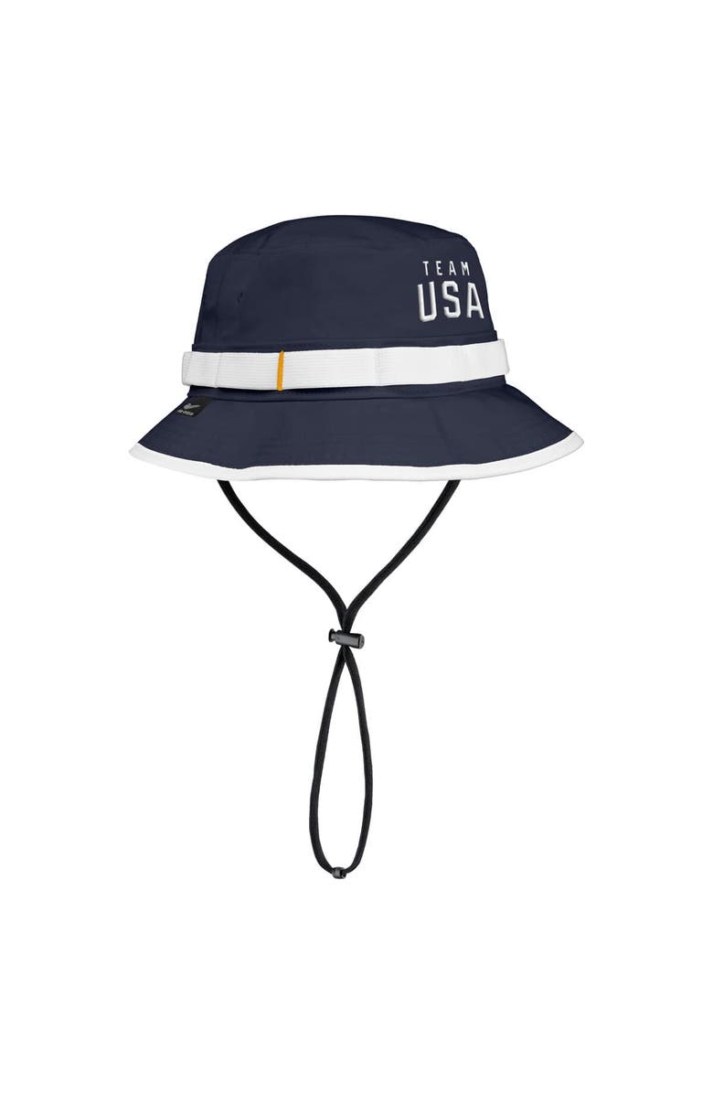Nike Men's Nike Navy Team USA Apex Sideline On-Field Dri-FIT Boonie Bucket Hat, Alternate, color, Navy
