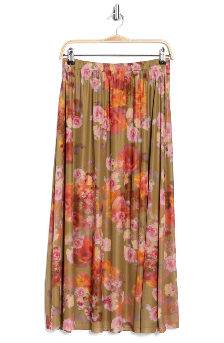 DR2 by Daniel Rainn Floral Mesh Skirt, Alternate, color, Tan