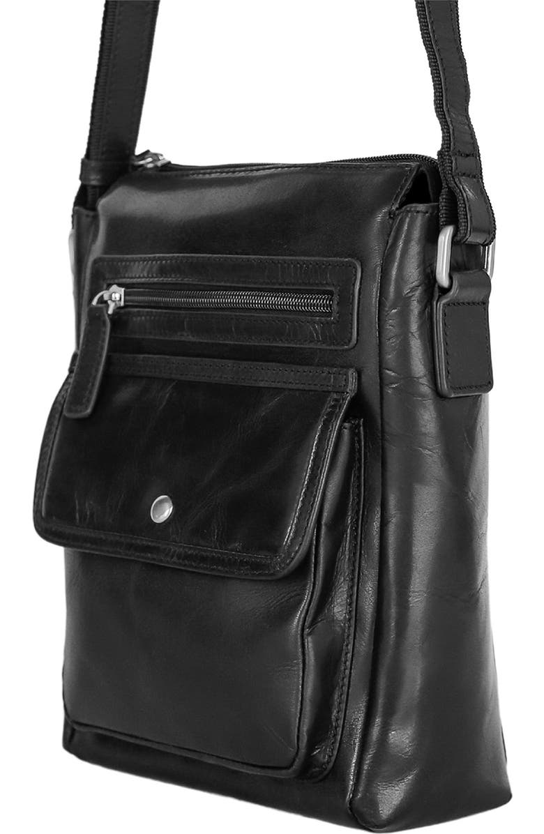 Mancini Buffalo Leather Everyday Crossbody Bag, Alternate, color,