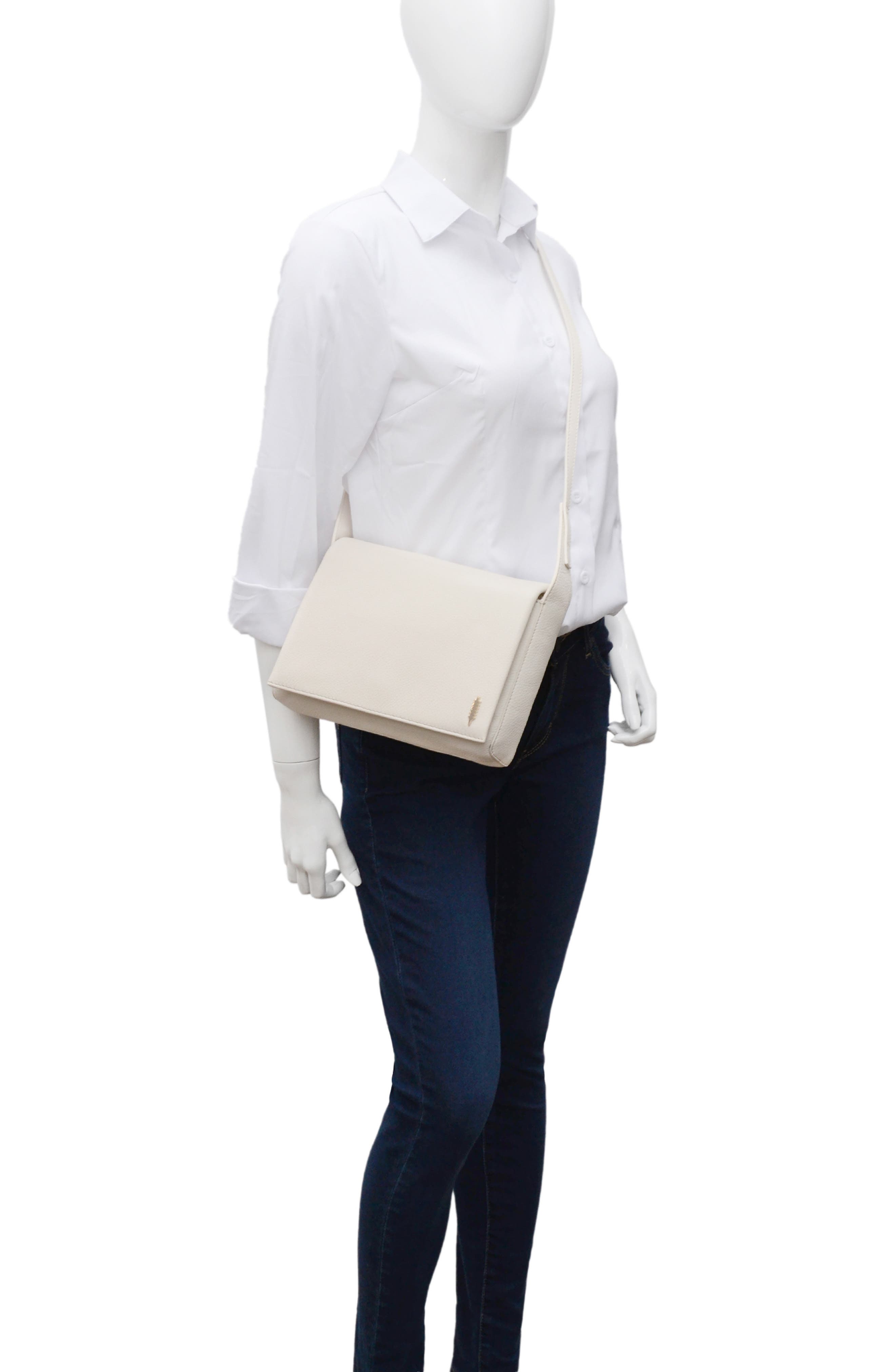 Thacker Jennie Leather Shoulder Bag, Alternate, color, 