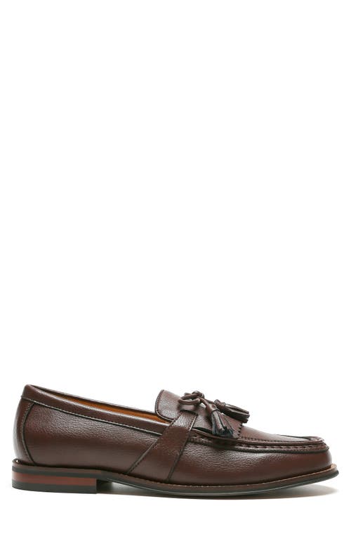Tommy Hilfiger Sphan Kiltie Fringe Tassel Loafer In Dark Brown